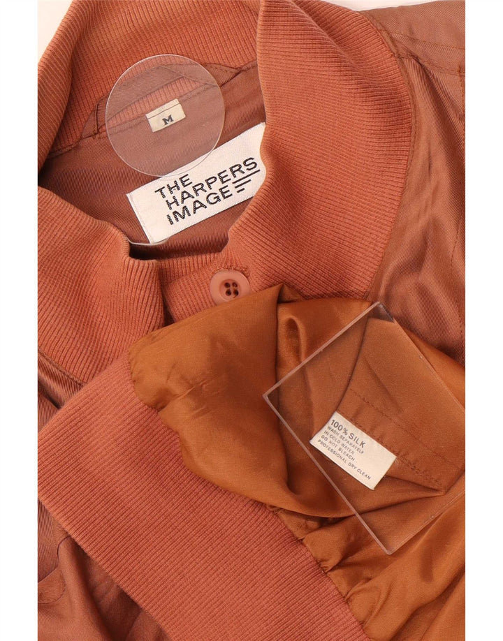 Vintage muška bomber jakna UK 38 srednje ružičasta svila