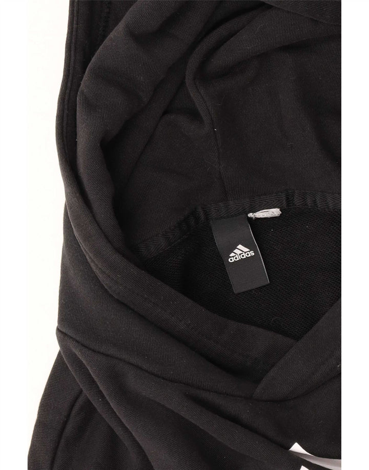 Adidas muška majica s kapuljačom s kapuljačom, mala crna