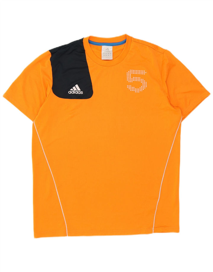 Adidas muška majica s grafičkim motivima, velika narančasta poliesterska boja