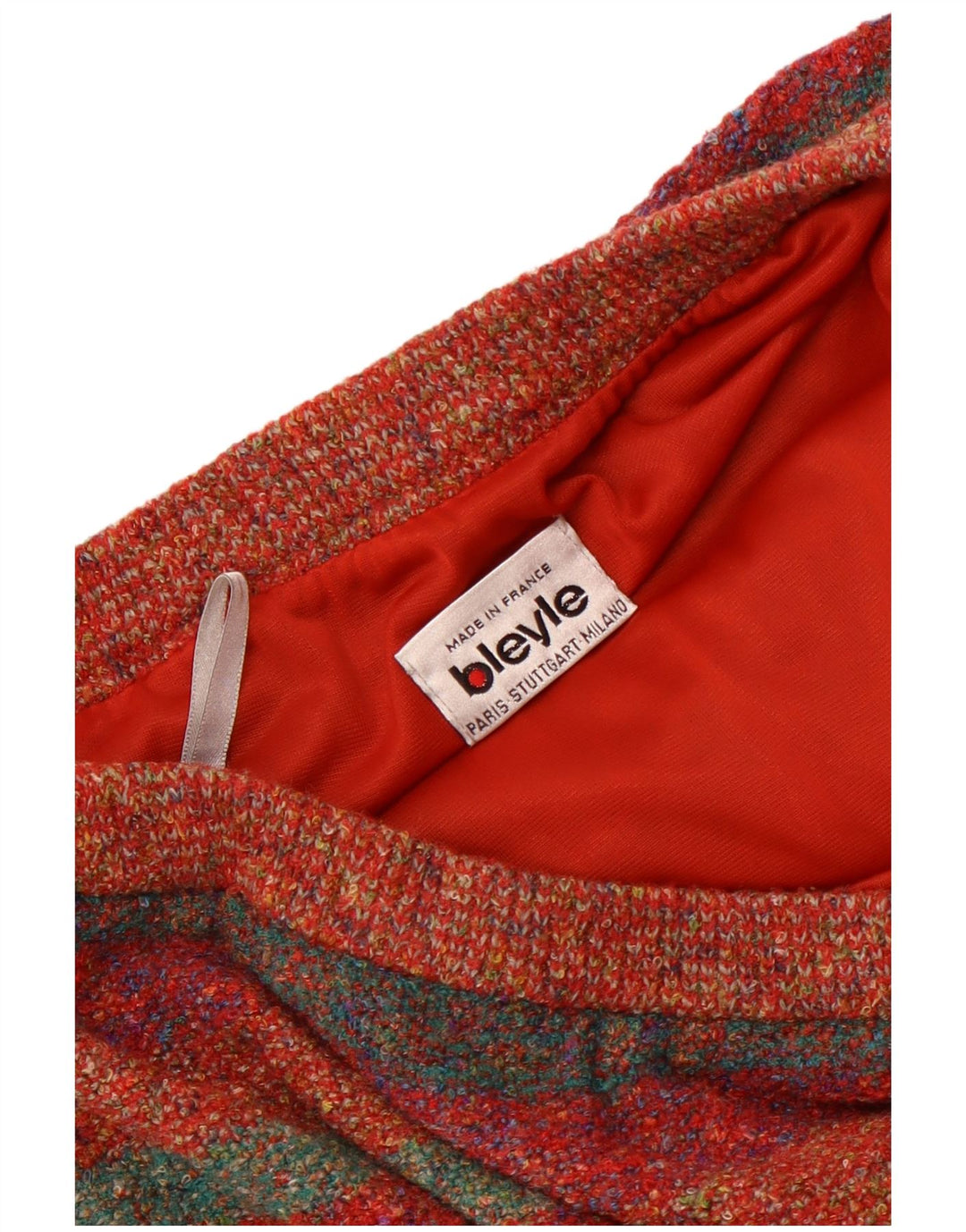 Bleyle Womens Knit A-Line Skirt EU 42 Large W32 Multicoloured Striped Wool