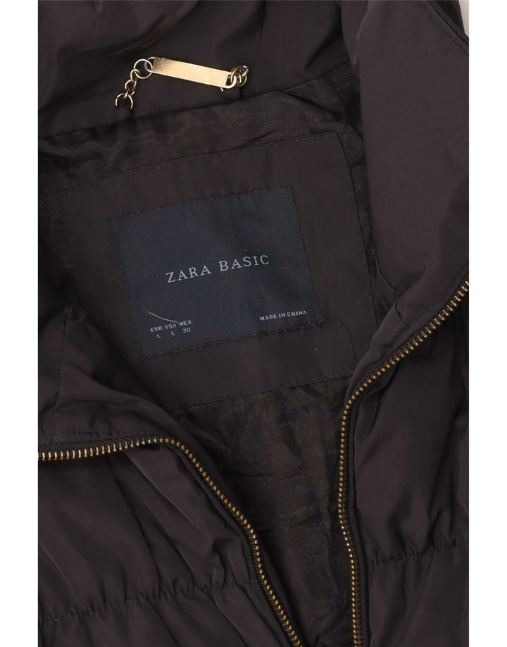 Zara ženska podstavljena jakna UK 14 Large tamnoplava