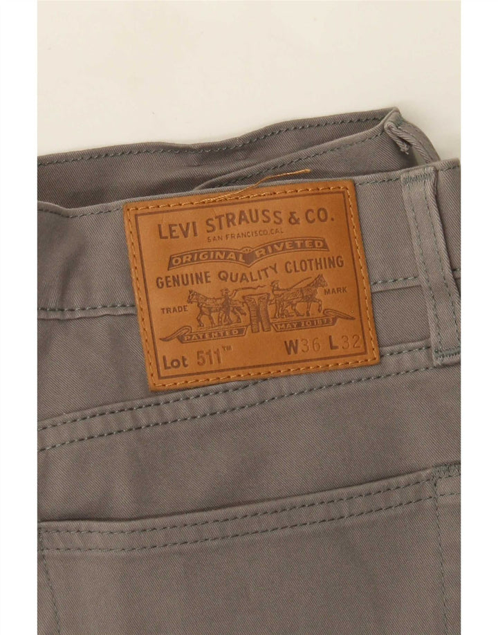 Levi's muške 511 uske ležerne hlače W36 L32 sive