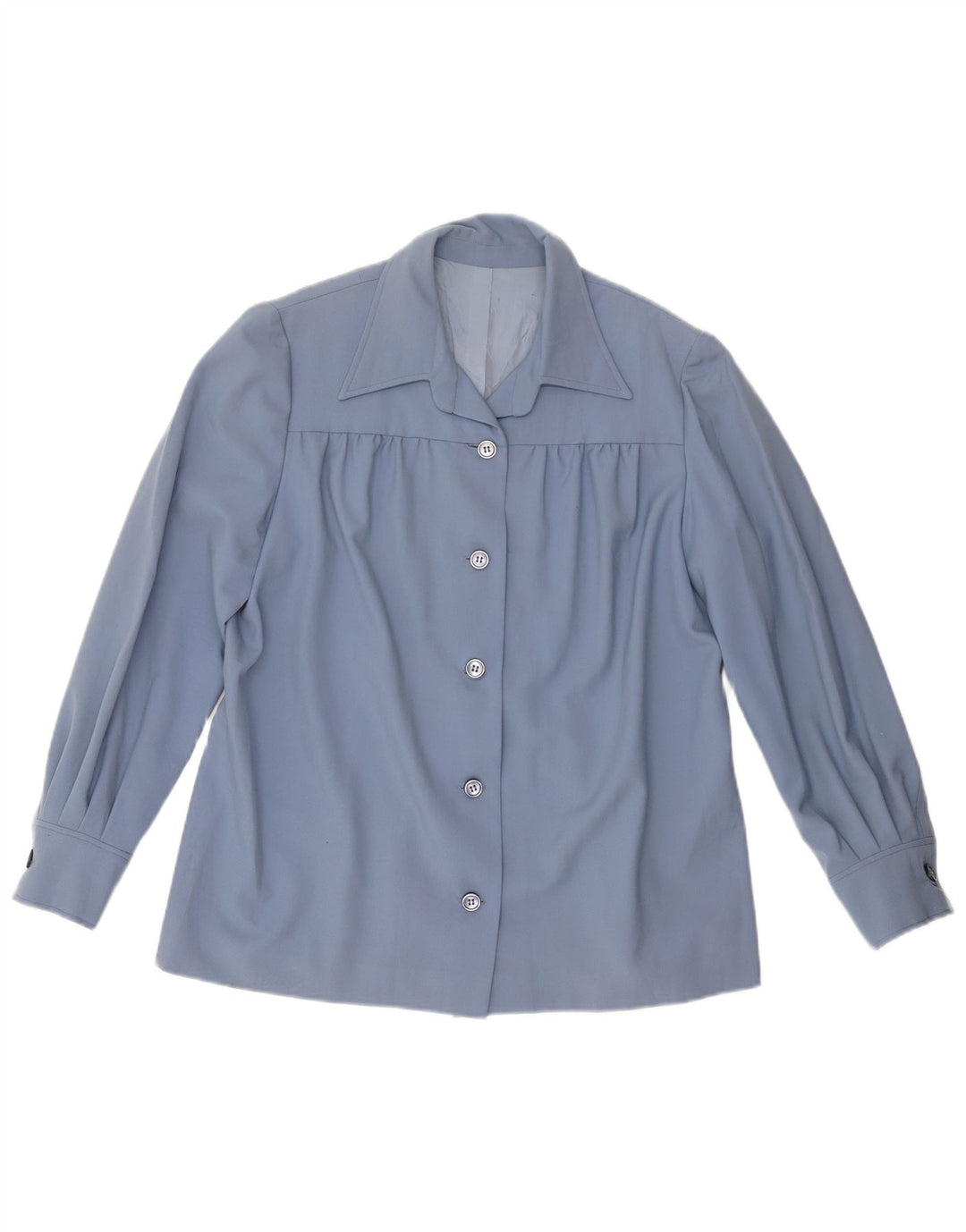 VINTAGE ženska košulja UK 18 XL plava