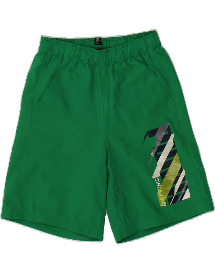 PUMA Boys Graphic Sport Shorts 9-10 Years  Green Vintage Puma and Second-Hand Puma from Messina Hembry 