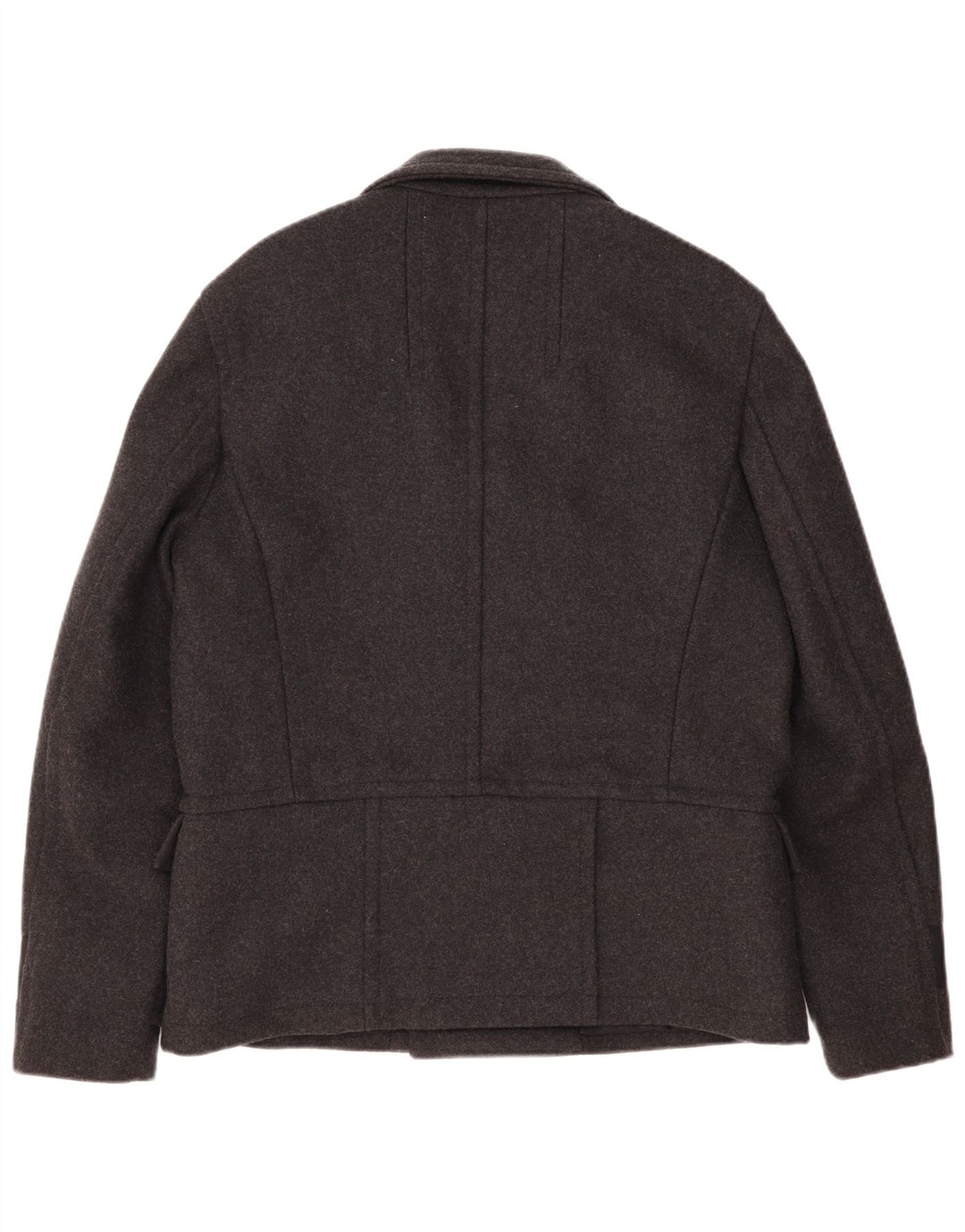 DKNY Muški graškasti kaput UK 40 velika siva vuna