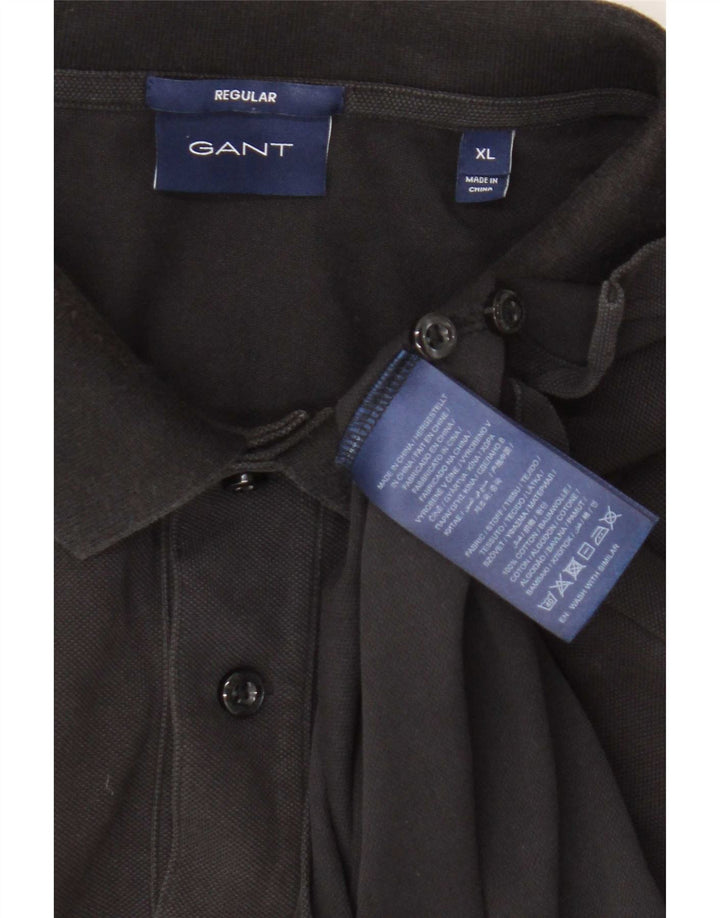 Gant muška polo majica standardnog kroja XL, crni pamuk