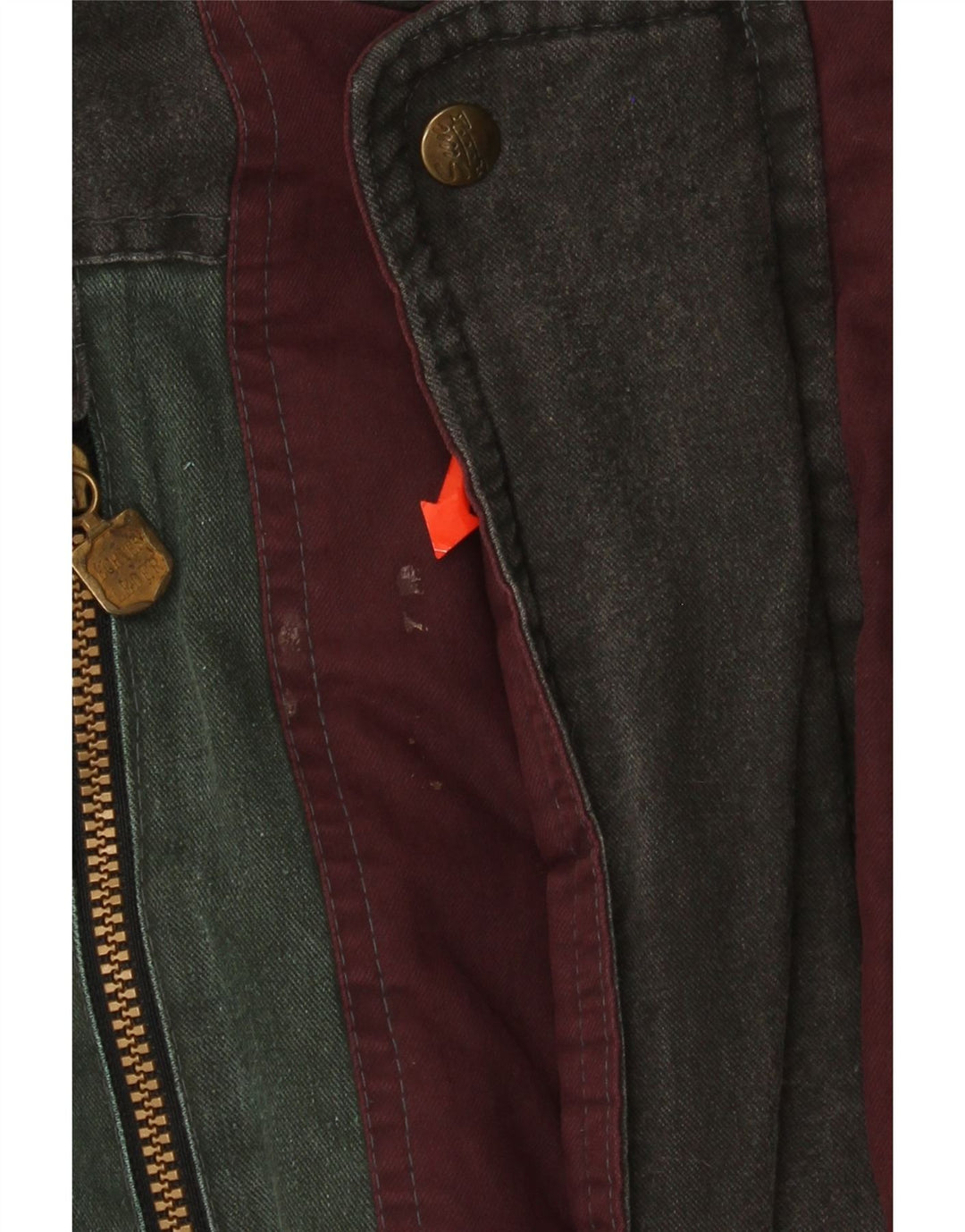 Whisper Mens Bomber Podstavljena jakna UK 40 Large Green Colourblock