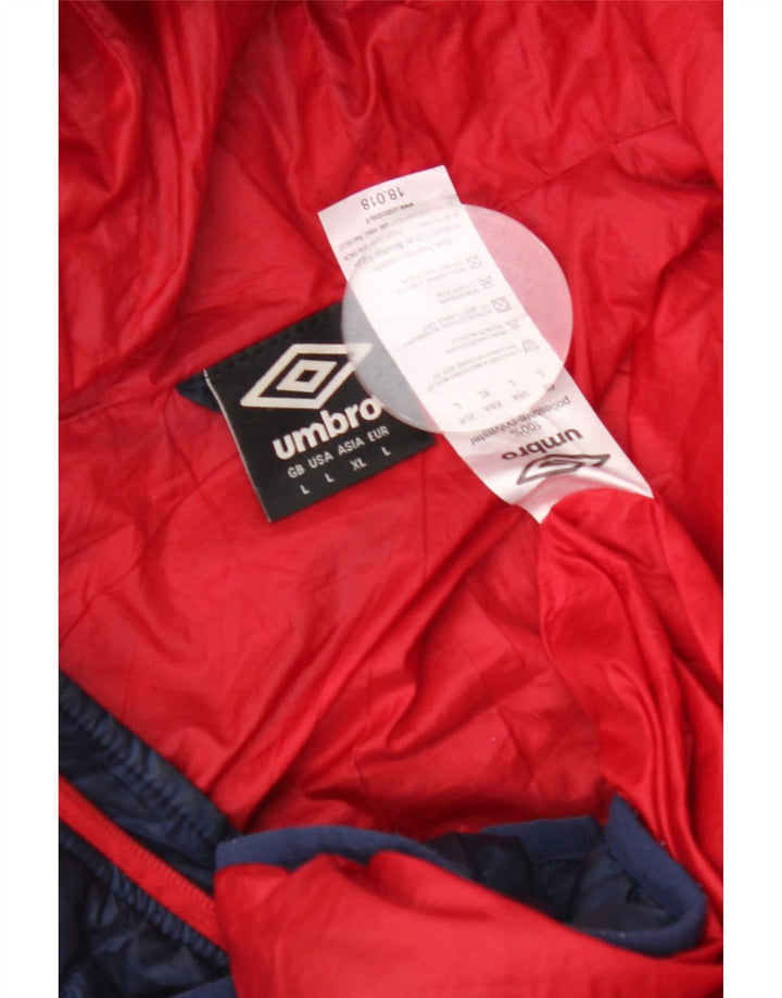 Umbro muška podstavljena jakna s kapuljačom UK 40 veliki tamnoplavi poliester