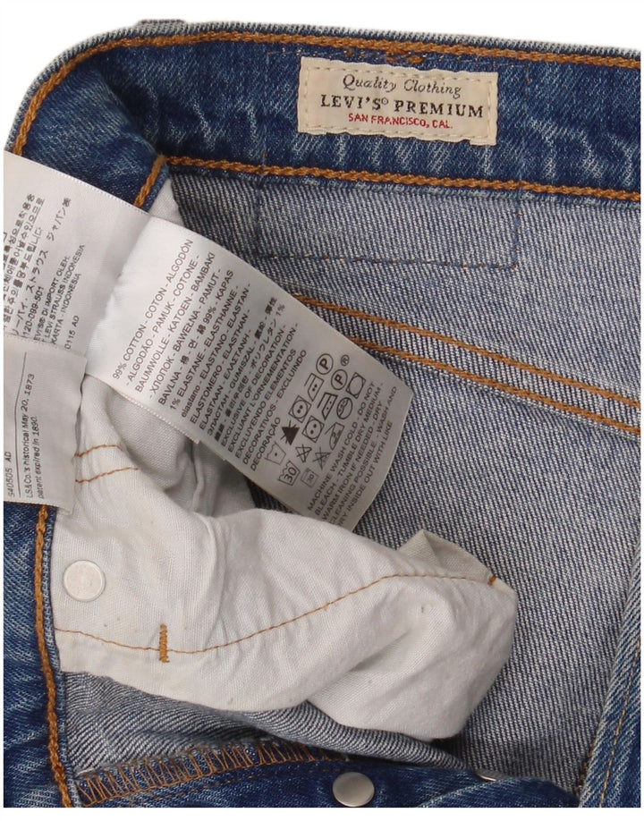 LEVI'S muške 501 ravne traperice W27 L30 plavi pamuk
