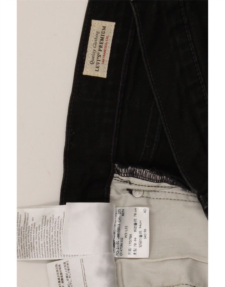 Levi's muške uske traperice W31 L32 crni pamuk