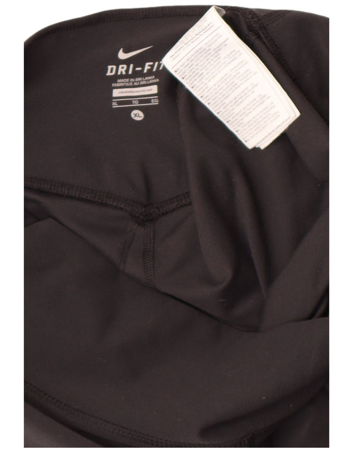 Nike ženske Dri Fit tajice UK 18 XL crni poliester