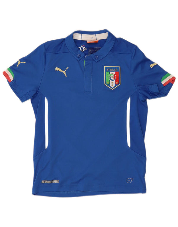PUMA Boys Italia Graphic Polo majica 9-10 Years Blue