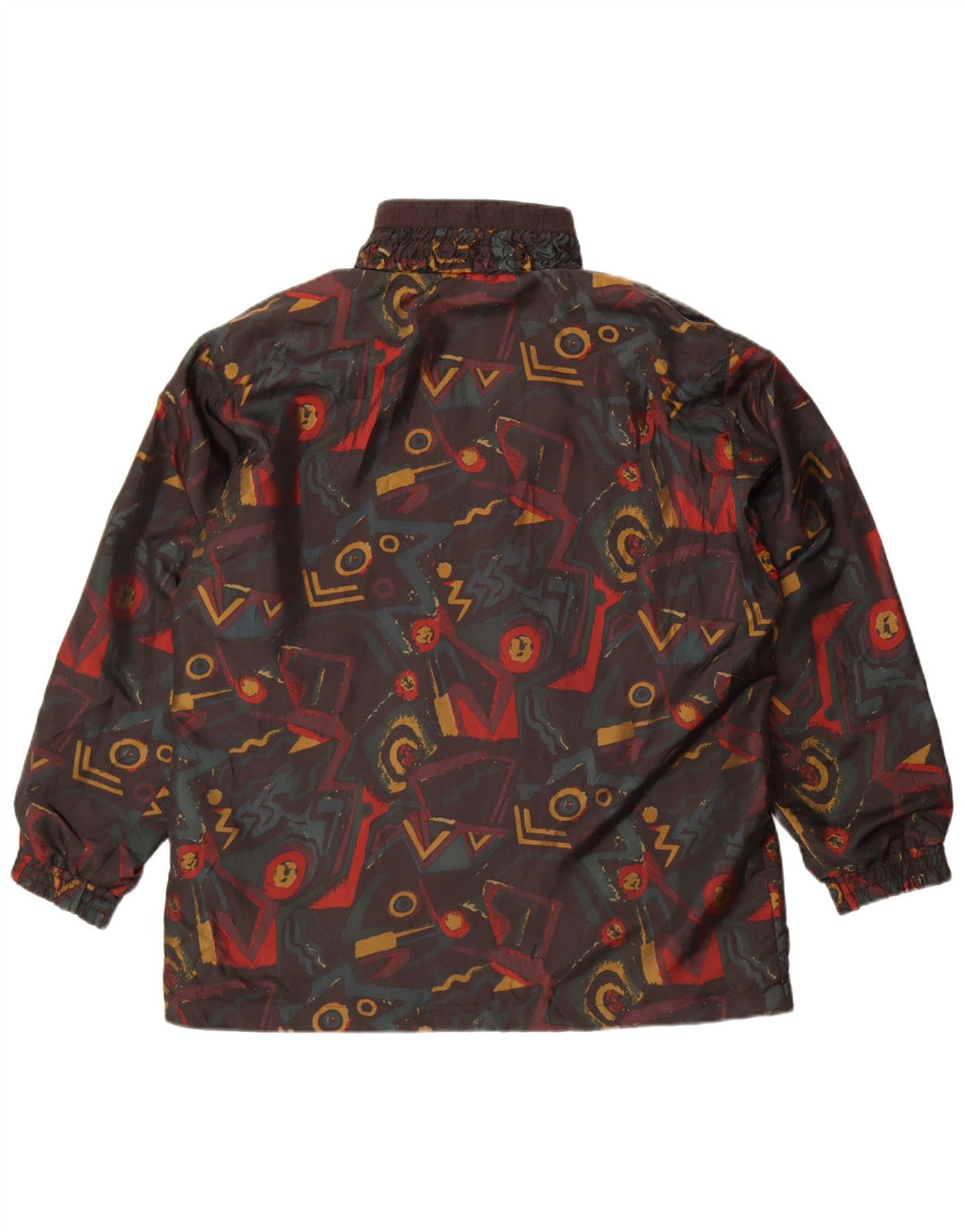 Lavon ženska bomber jakna s apstraktnim uzorkom UK 16 Veliki crni najlon