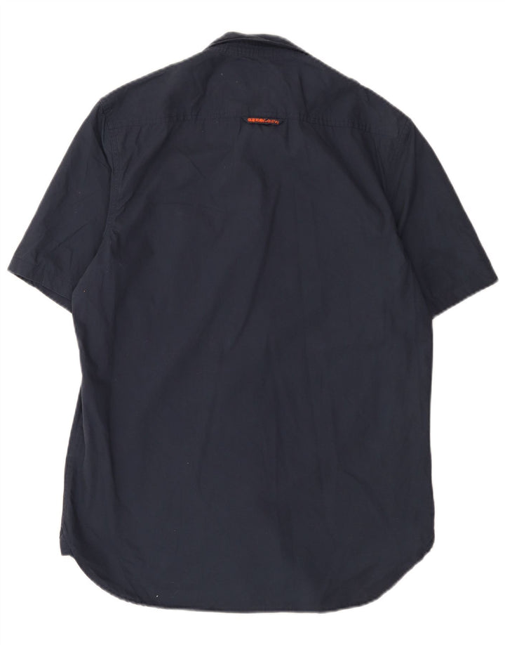 Superdry muška vojna majica kratkih rukava, veliki tamnoplavi pamuk