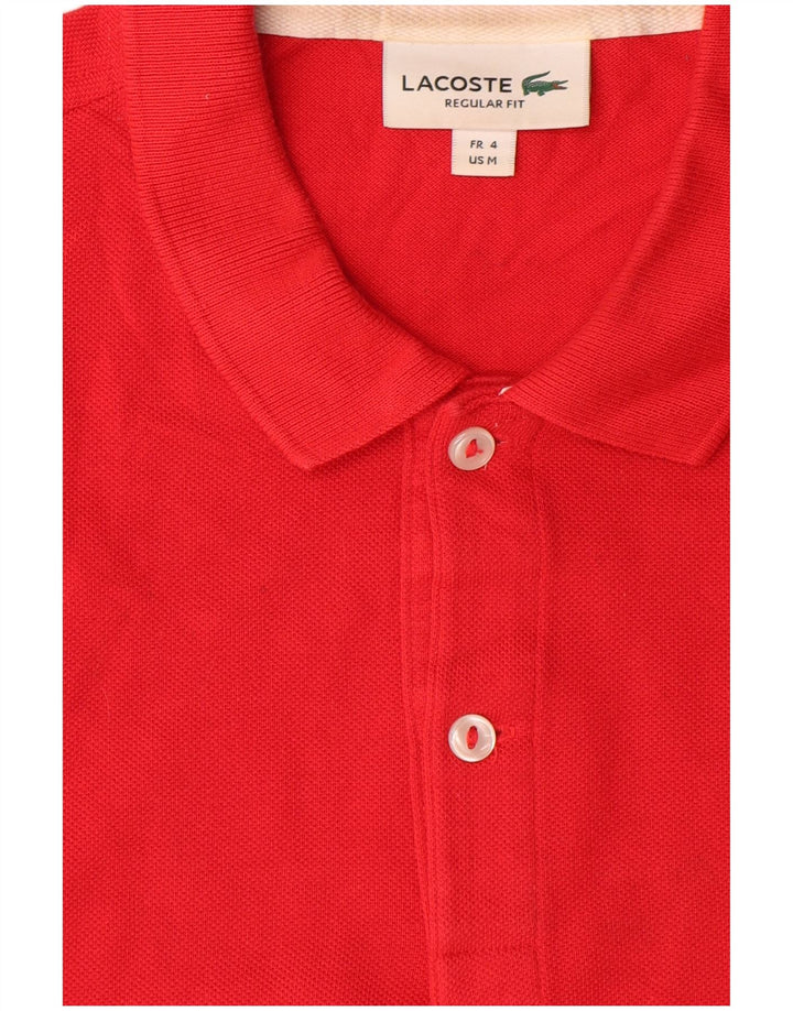 Lacoste muška polo majica standardnog kroja, veličina 4, srednje crveni pamuk