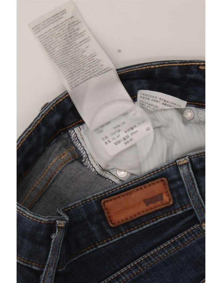 Levi's ženske traper kratke hlače Bold Curve W28 srednje tamnoplavi pamuk