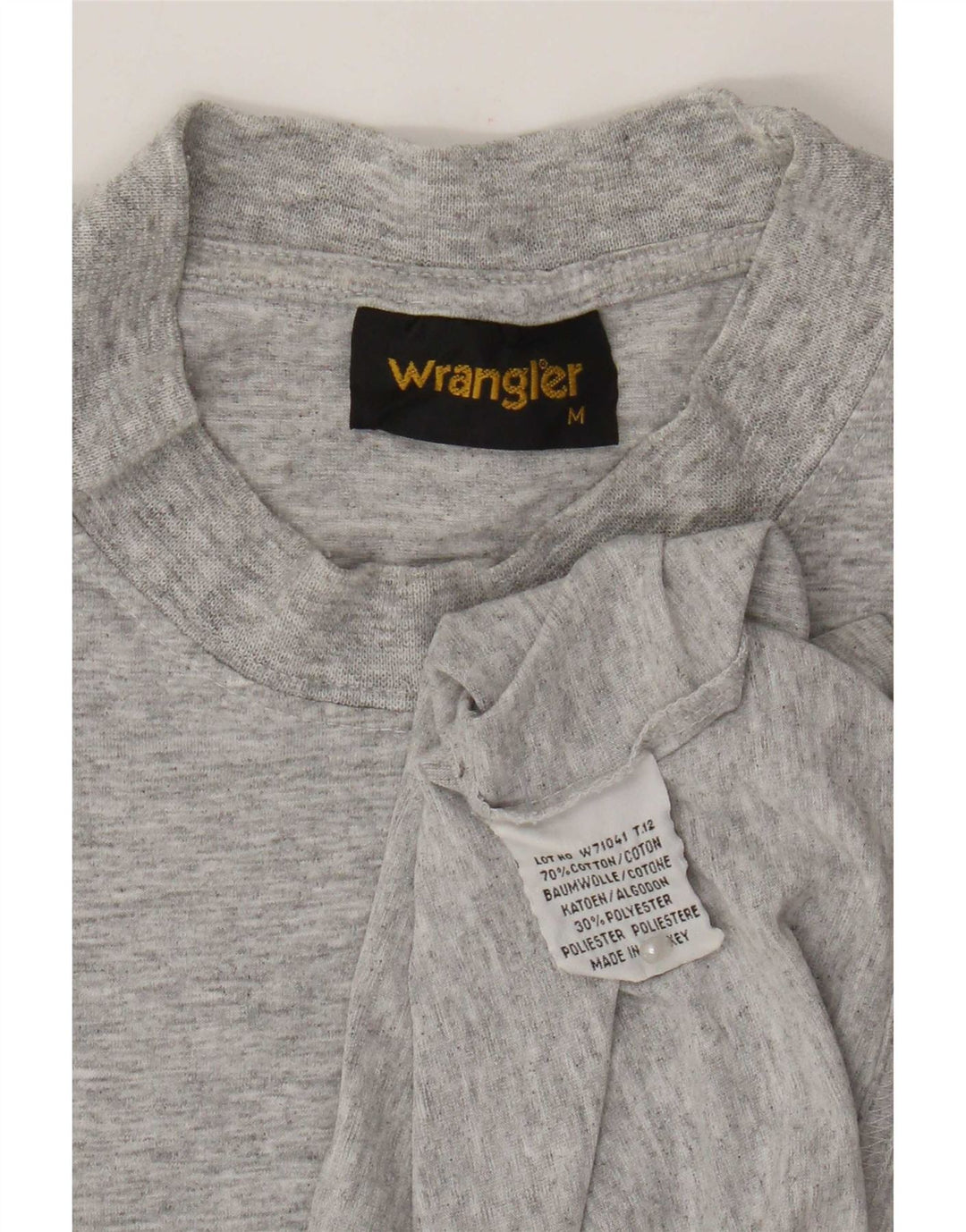 Wrangler muška majica kratkih rukava srednje sivi flekasti pamuk
