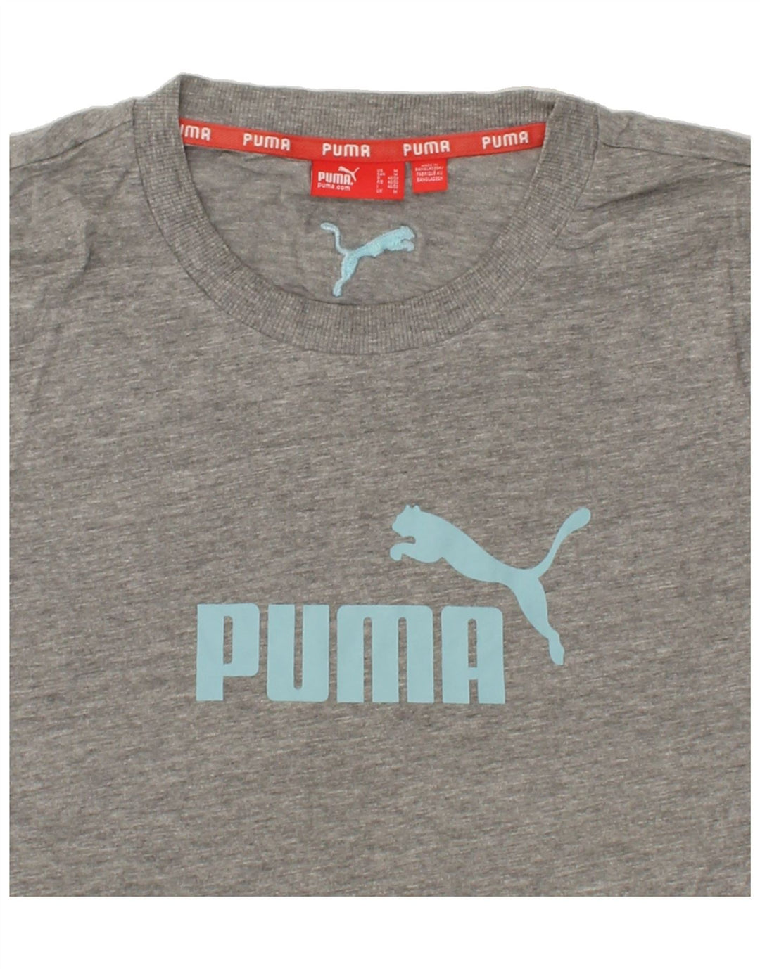 PUMA Mens Graphic T-Shirt Top Medium Grey Vintage Puma and Second-Hand Puma from Messina Hembry 