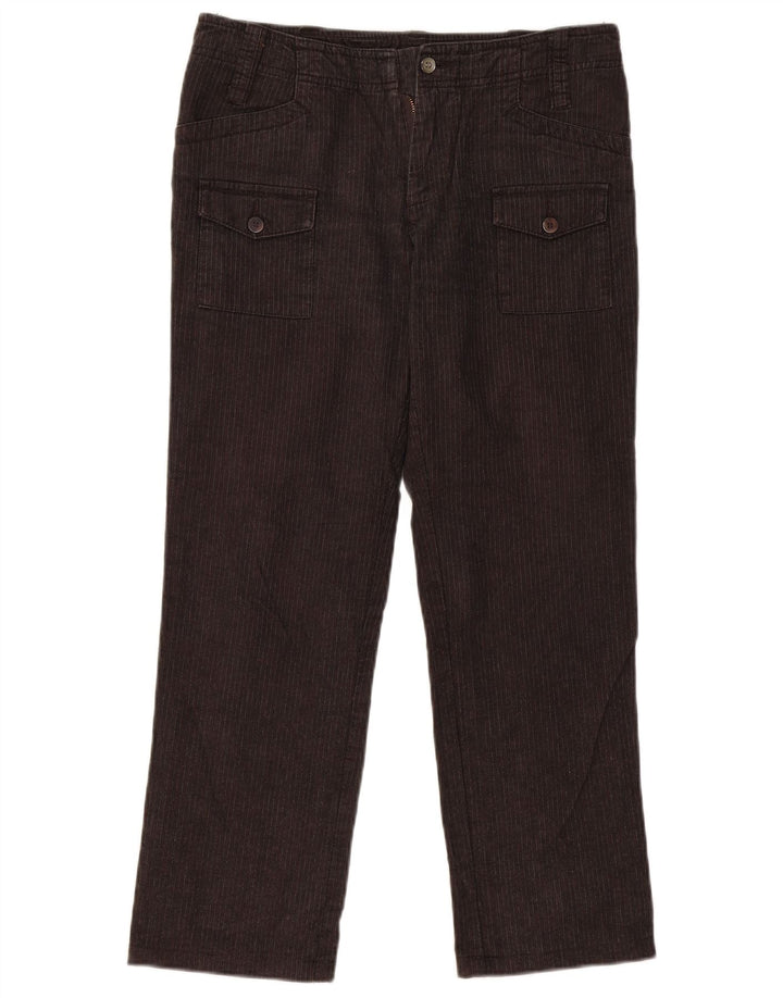 ELLESSE Ženske ravne Cargo hlače IT 44 srednje W32 L28 sive pruge