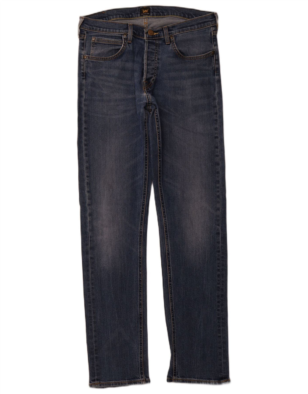 Lee Mens Daren Straight Jeans W32 L34 Plavi pamuk