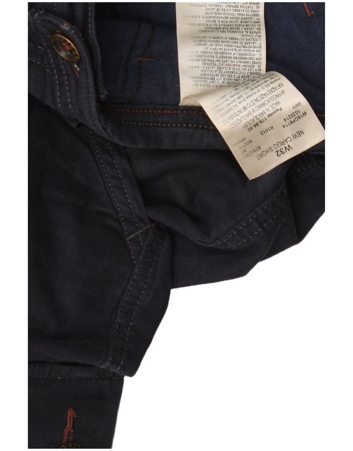 Wrangler muške kargo kratke hlače W32 srednje tamnoplavi pamuk