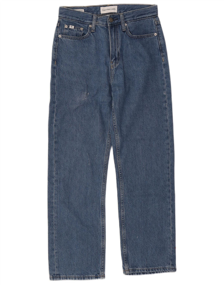CALVIN KLEIN Ženske ravne traperice W26 L27 Plave
