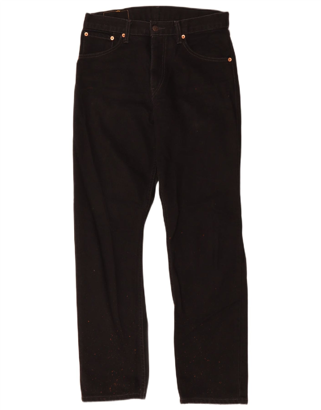 Levi's muške 521 ravne traperice W30 L32 crni pamuk