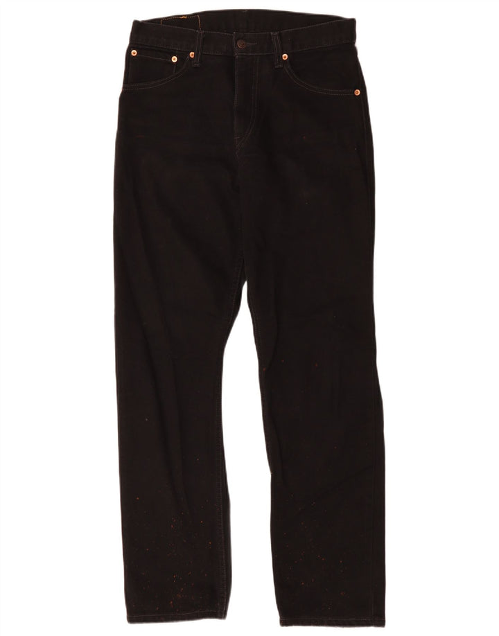 Levi's muške 521 ravne traperice W30 L32 crni pamuk