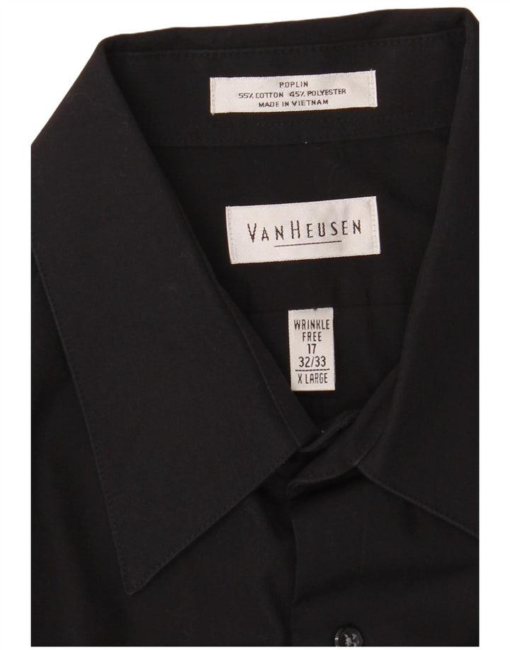Van Heusen muška košulja veličina 17 XL crni pamuk