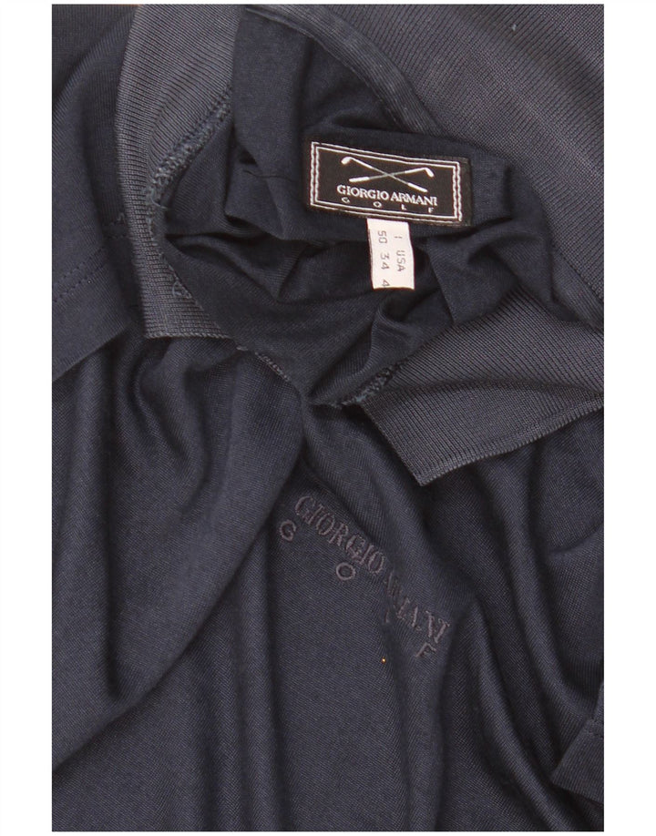 GIORGIO ARMANI Muška polo majica IT 50 srednje tamnoplava svila