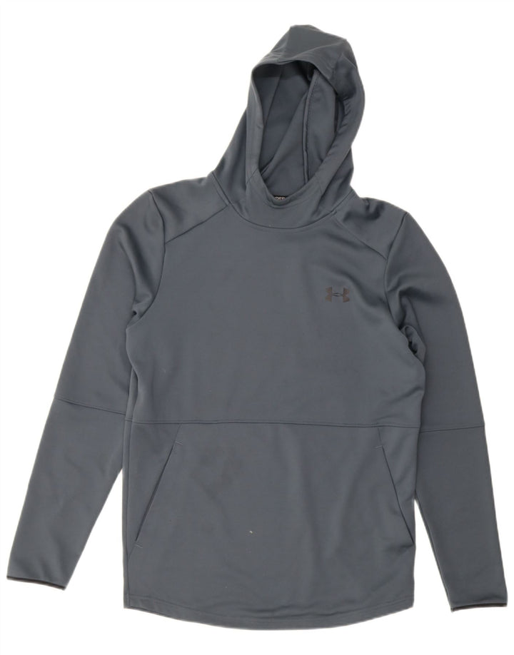 Under Armour muška majica s kapuljačom Mali sivi poliester