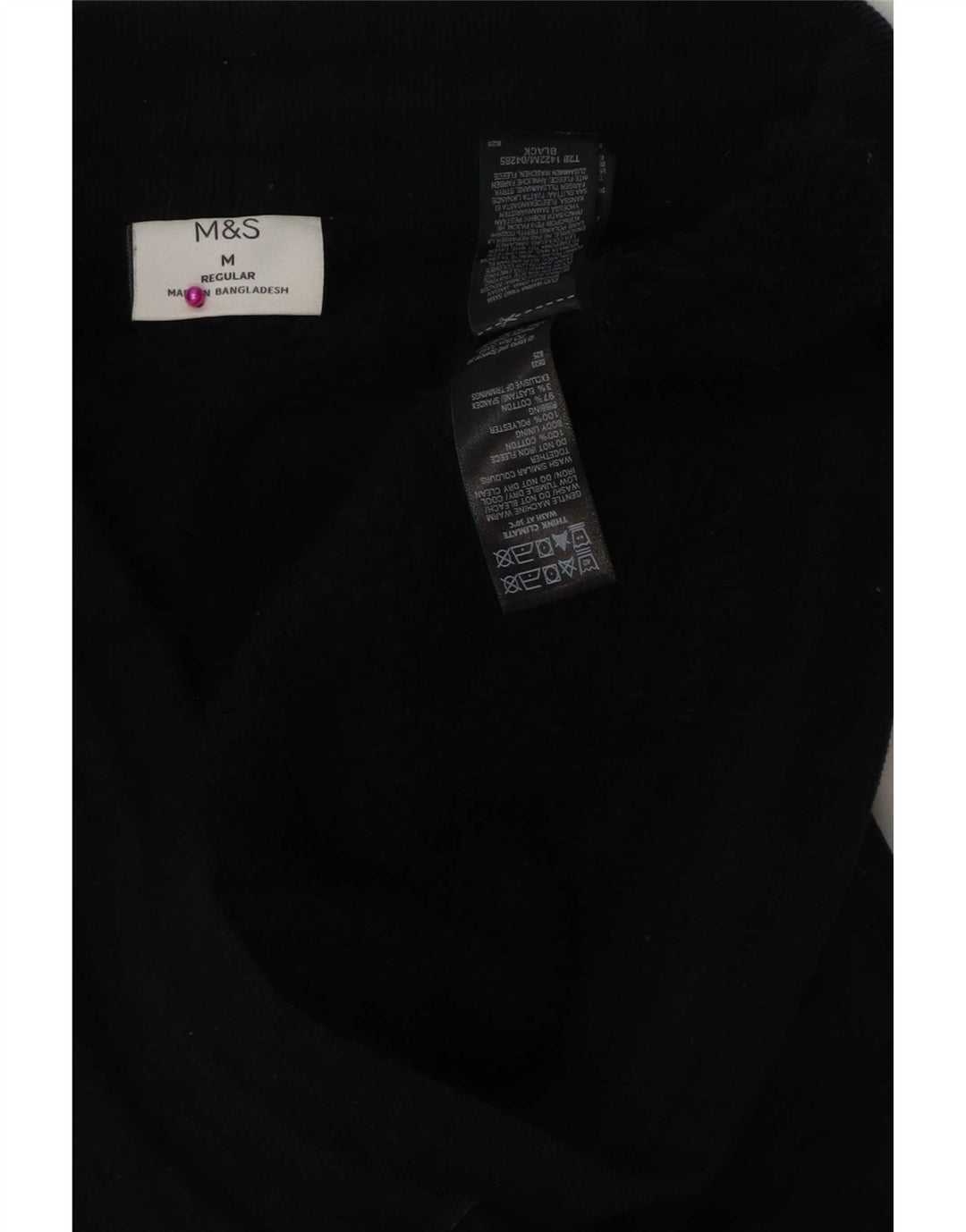 Marks & Spencer Mens Regular Trenirka Hlače Joggers srednje crne