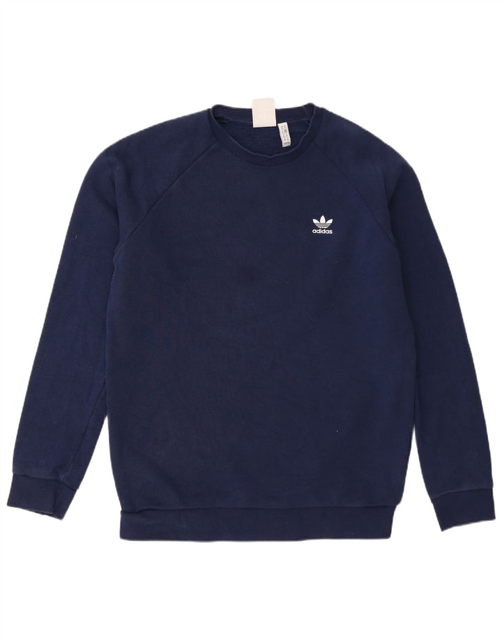 Adidas muška majica s kratkim rukavima, srednje tamnoplavi pamuk