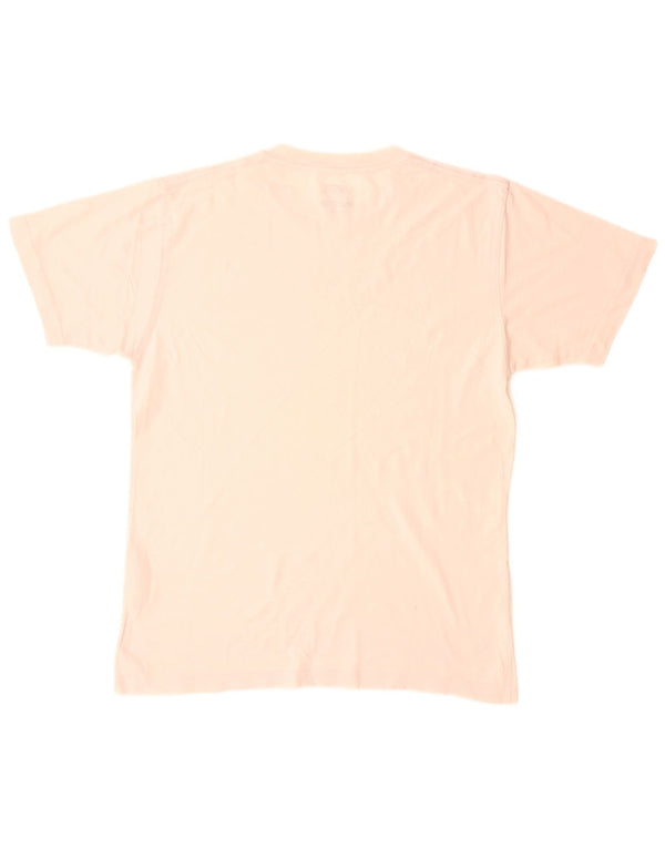 VANS Mens Classic Fit T-Shirt Top Small Pink Cotton