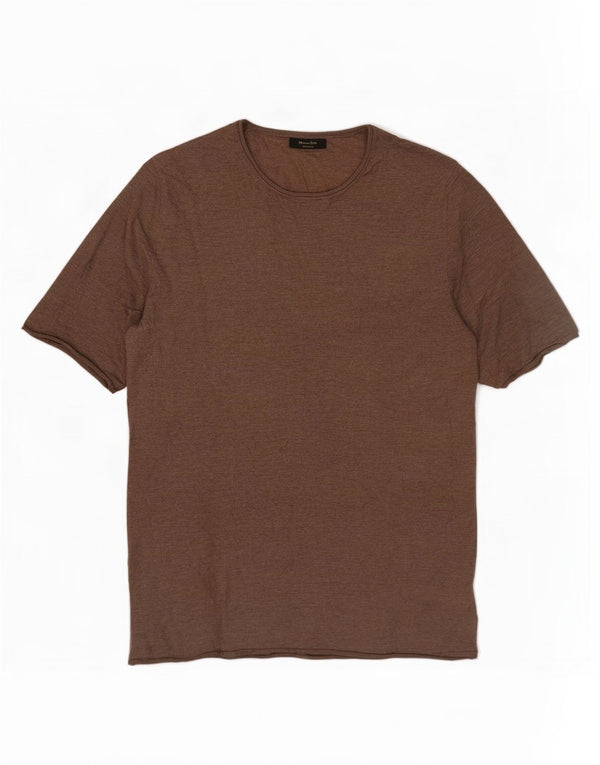 Ženski džemper s okruglim izrezom Massimo Dutti UK 10 Small Brown