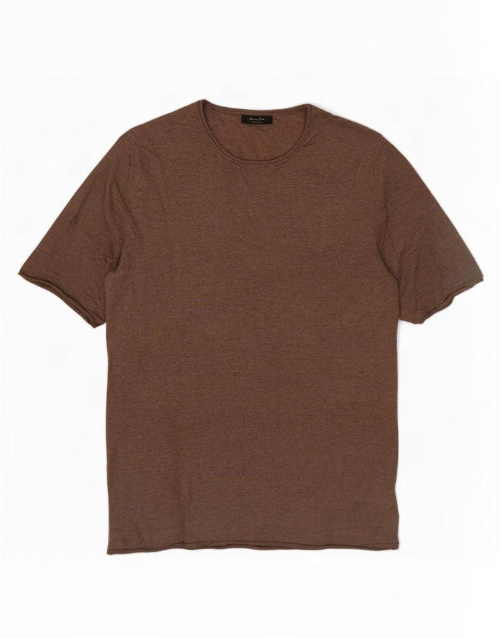 Ženski džemper s okruglim izrezom Massimo Dutti UK 10 Small Brown