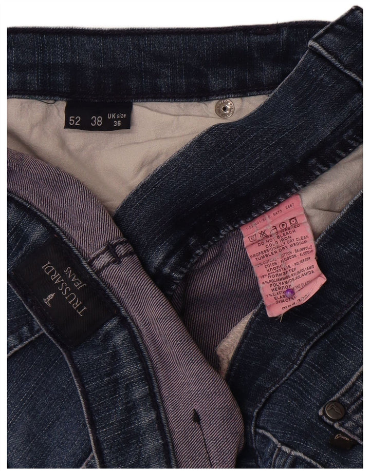 Trussardi muške ravne traperice W36 L32 plavi pamuk