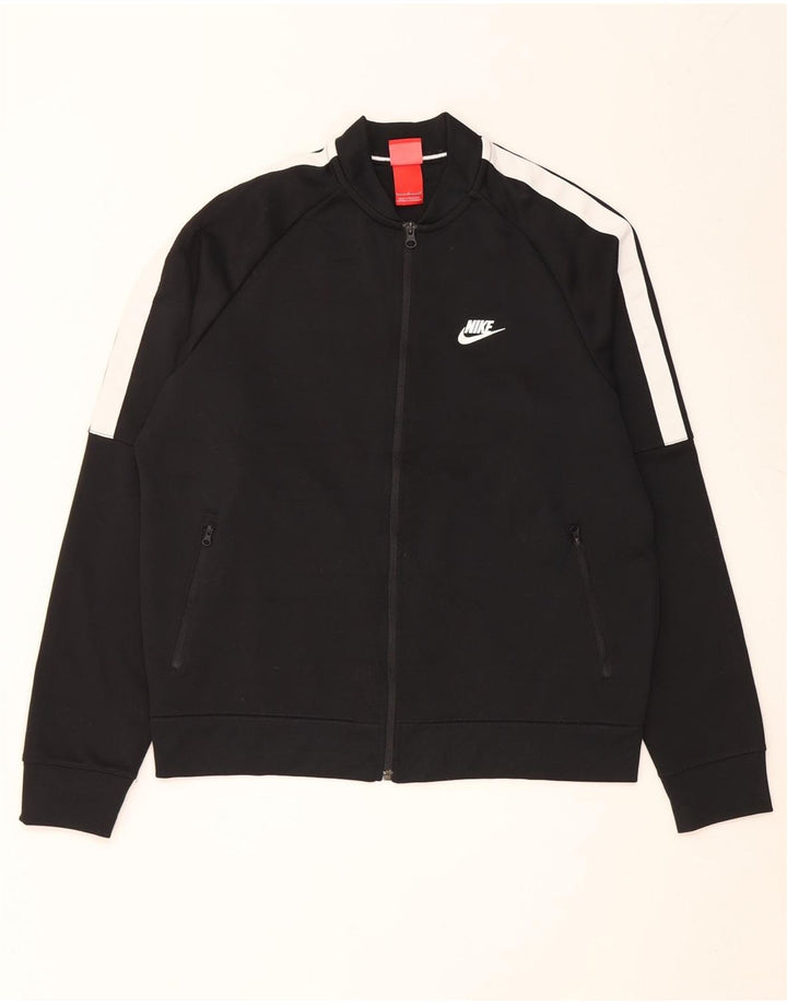 Nike muška gornja jakna trenirke velika crna poliesterska boja