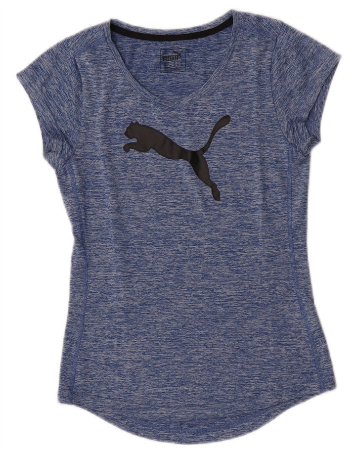 Puma ženska majica kratkih rukava s grafičkim motivima UK 8 Small Blue Flected Polyester