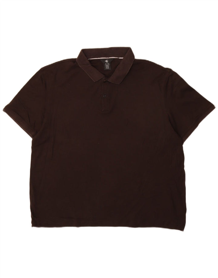 CALVIN KLEIN Muška polo majica XL crni pamuk