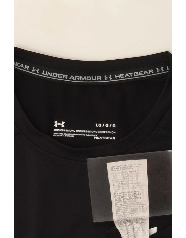 Under Armour muška kompresijska majica kratkih rukava Veliki crni poliester