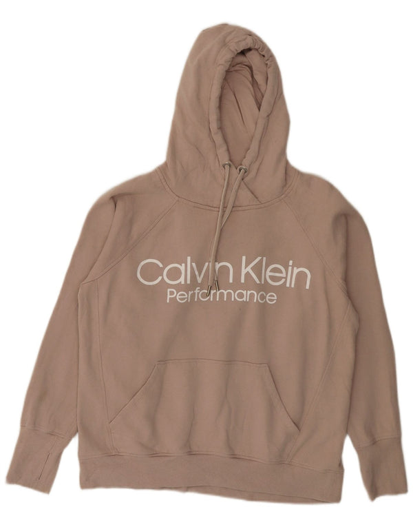 CALVIN KLEIN Ženska majica s kapuljačom široke izvedbe UK 14 Srednje bež