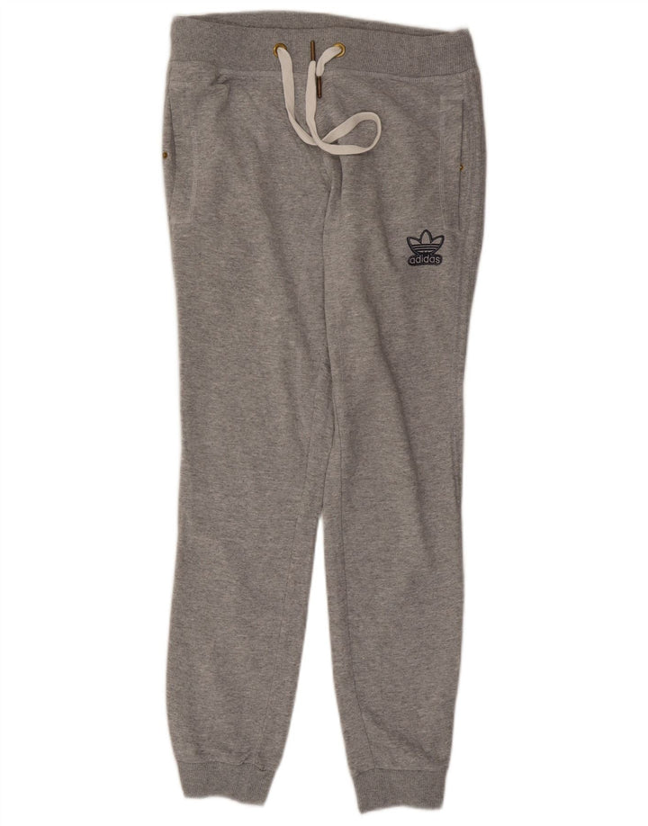 ADIDAS Ženska trenirka Hlače Joggers UK 14 Srednje sivi flekasti pamuk