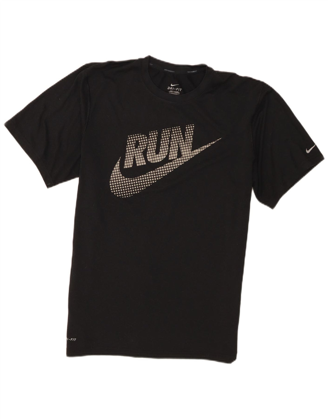 Nike Dri Fit Graphic T-Shirt Top Srednje crni poliester