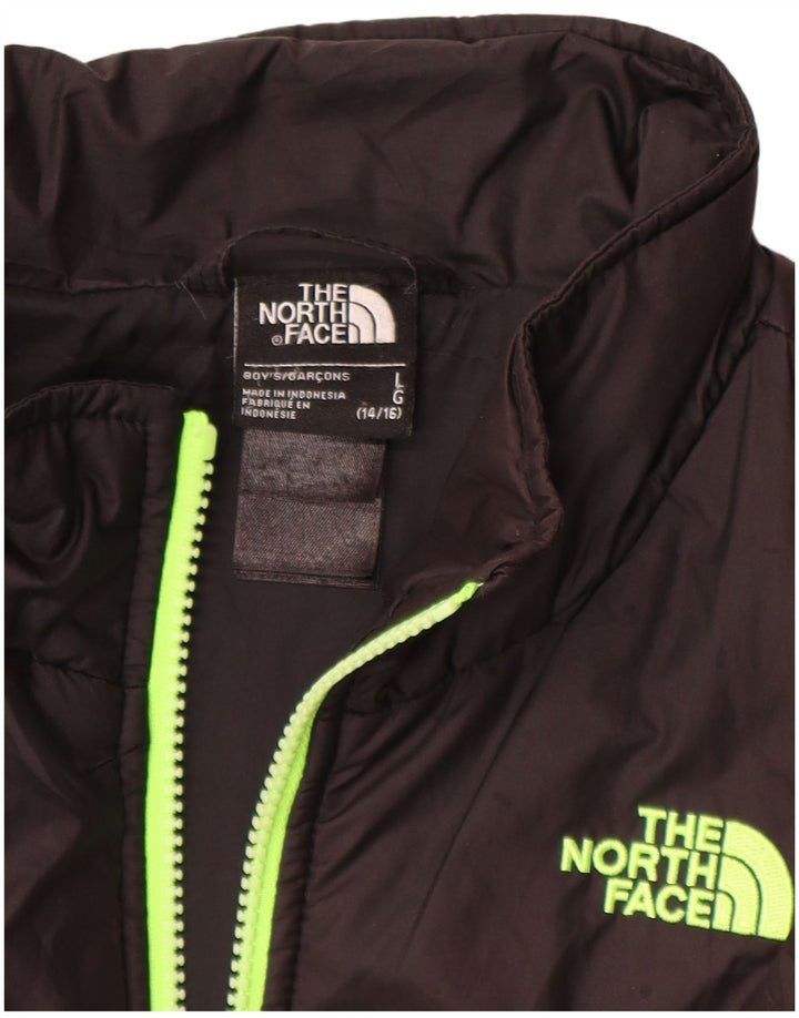 The North Face Boys podstavljena jakna 14-15 godina velika crna poliester