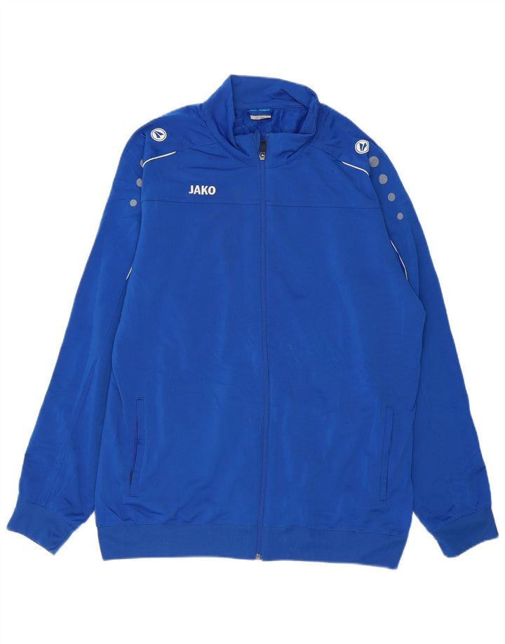 JAKO Mens Tracksuit Top Jacket XL Blue Polyester