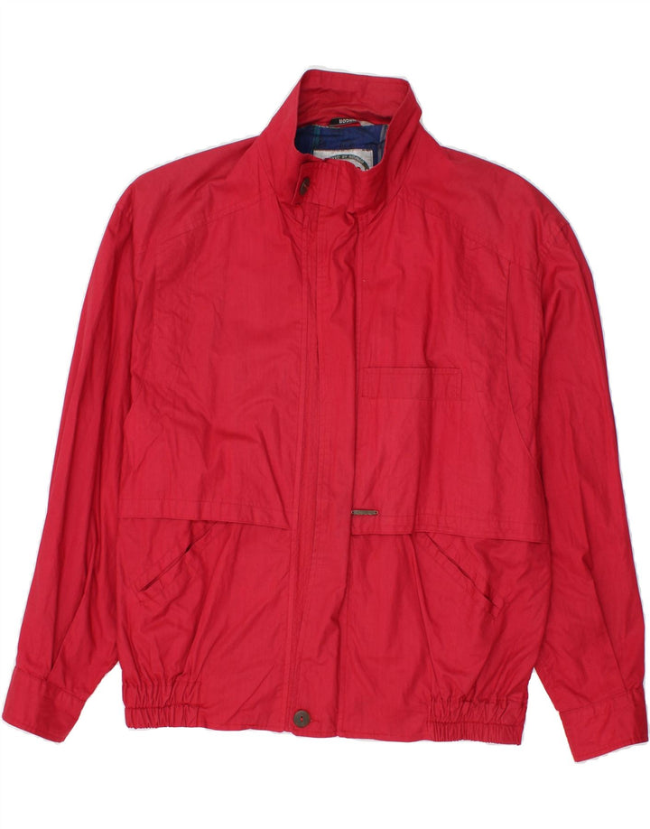 RODRIGO Mens Bomber Jacket UK 40 Large Pink Cotton Vintage Rodrigo and Second-Hand Rodrigo from Messina Hembry 