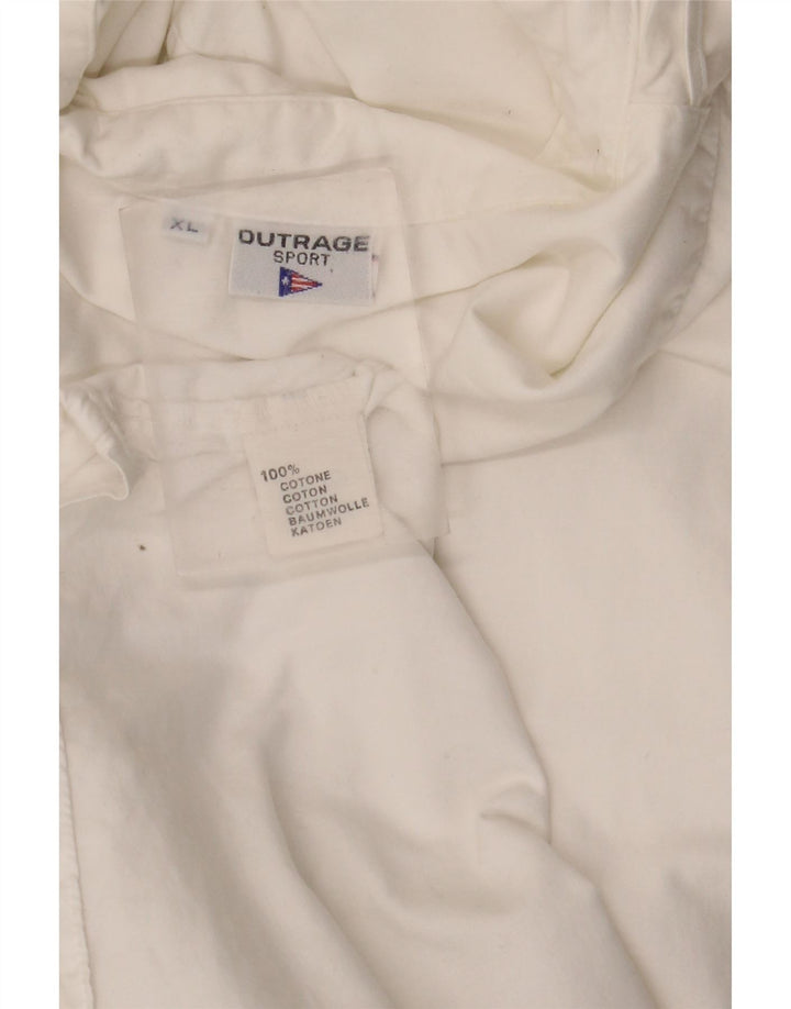 Outrage ženska košulja UK 18 XL bijeli pamuk