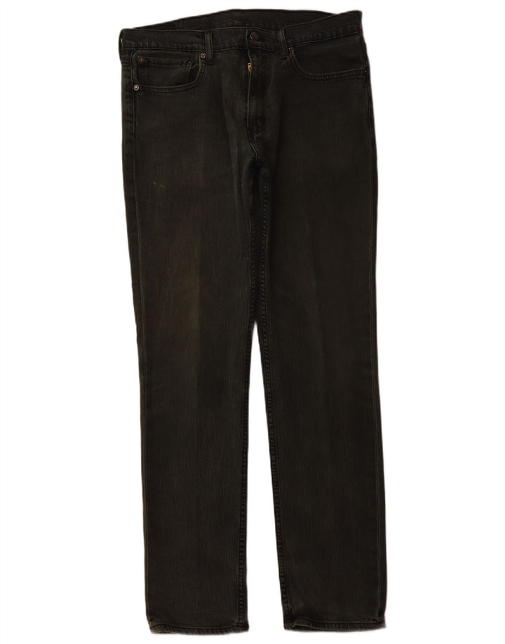 LEVI'S muške ravne traperice W36 L34 Zeleni pamuk