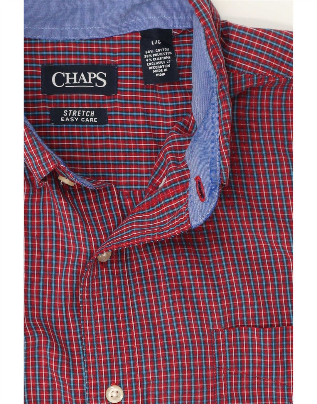Chaps Muška košulja Large Red Gingham pamuk